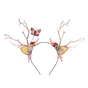 Christmas Headbands LED Light Up Reindeer Antlers Hair Hoops