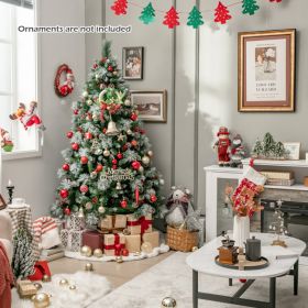 6 Feet Pre-Lit Artificial Christmas Tree with 350 LED Lights